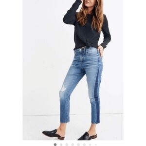 Madewell High Rise Slim Boyfriend Jean  in Raebrook Wash Eco Size 33